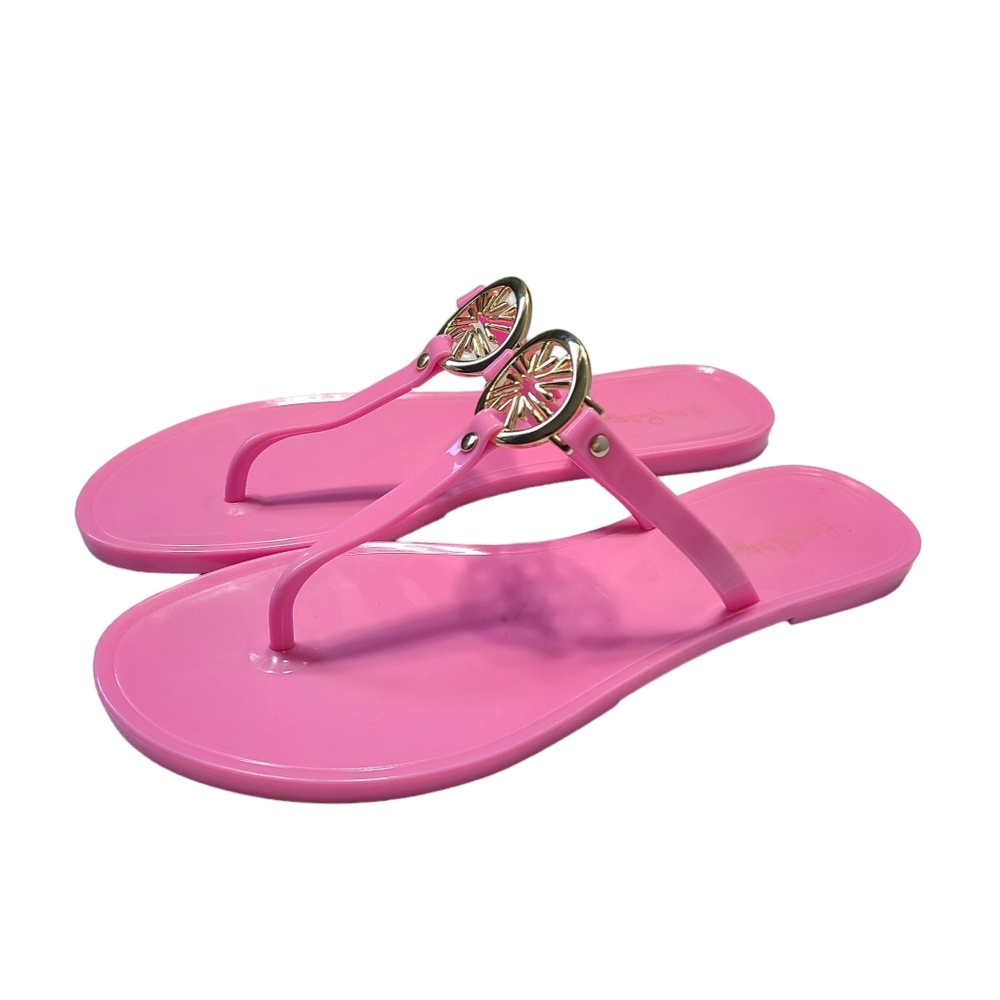 Lilly Pulitzer Hollie Jelly Sandal Havana Pink